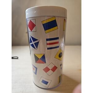 Vintage Royal Crest World Flags Plastic Flags Tumbler